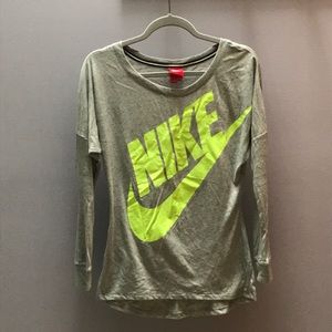 Grey Nike Long sleeve T-shirt
